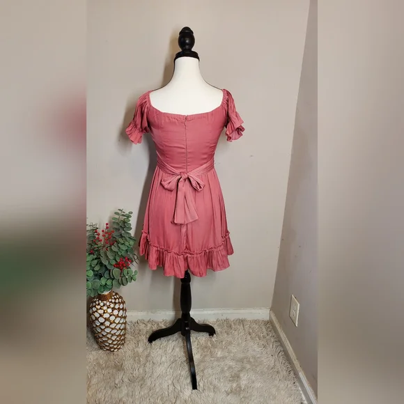 Hello Molly Women's Camara Shy Rose Mini Dress Size 4 - Picture 12 of 16